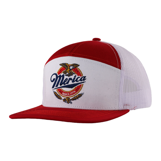 Simply Southern Mens Red And White Merica Hat 0224-MN-HAT-MERICARED