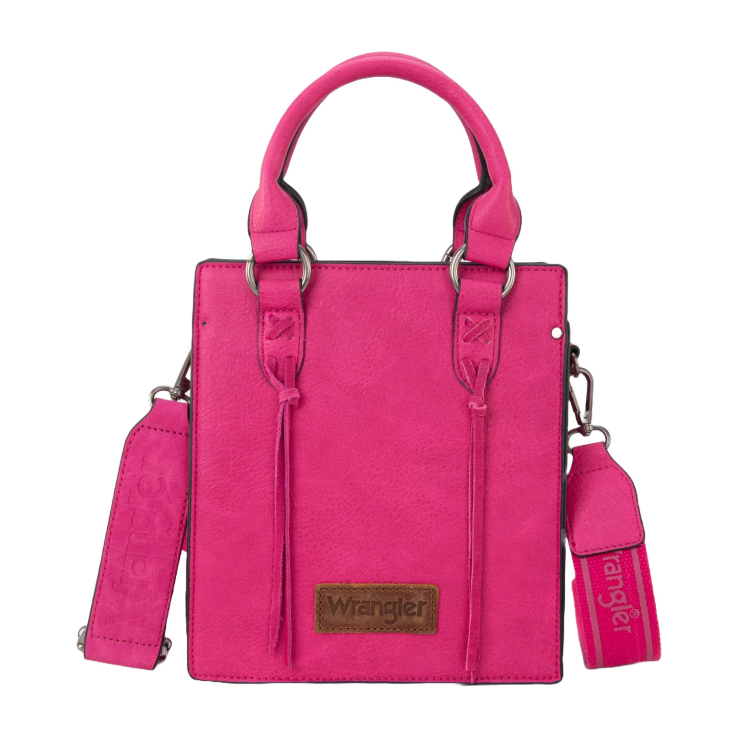 Wrangler Ladies North South Mini Hot Pink Tote Crossbody Bag WG270-8119HPK