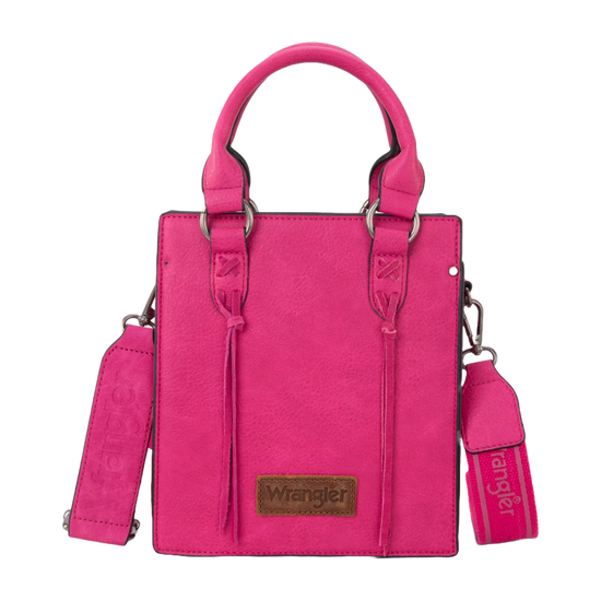 Wrangler Ladies North South Mini Hot Pink Tote Crossbody Bag WG270-8119HPK