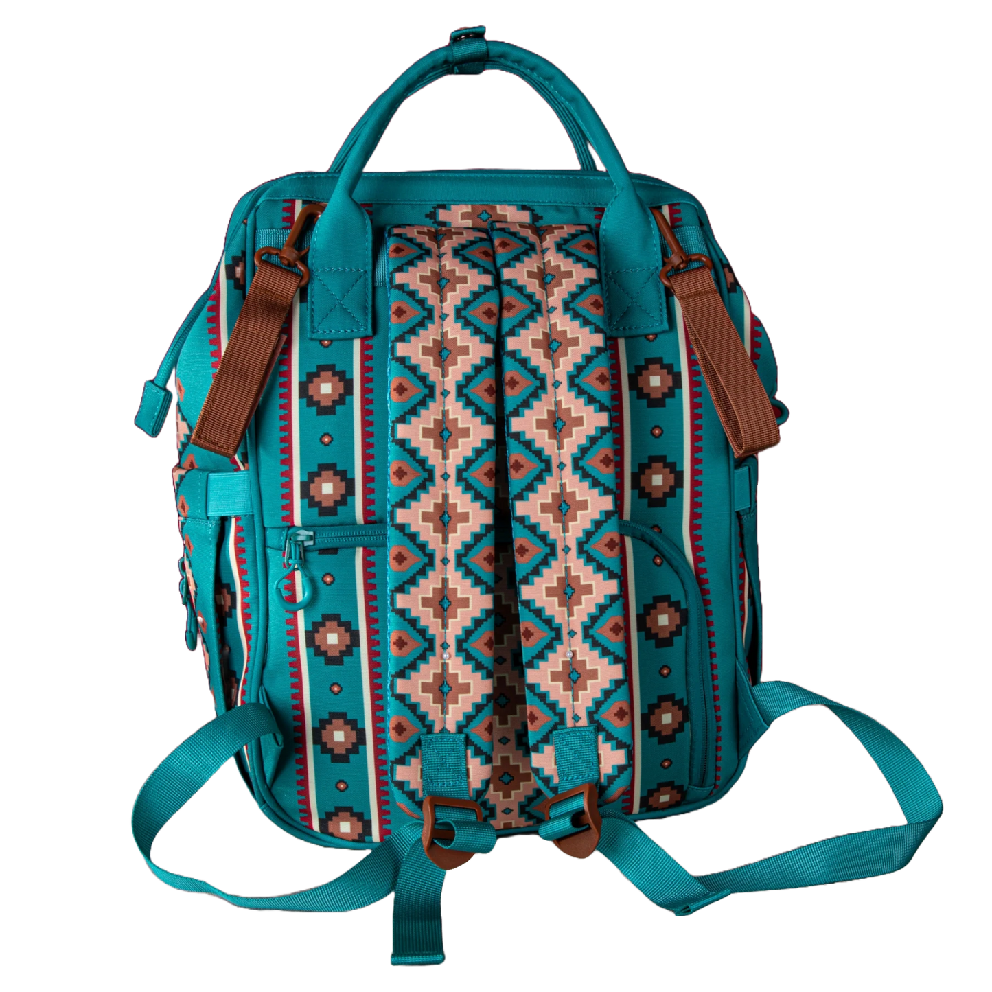 Wrangler Allover Aztec Printed Green Diaper Bag WG2204-9110GN