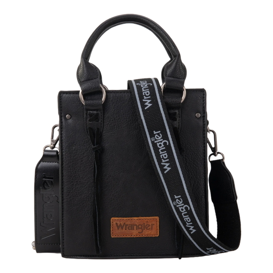 Wrangler Ladies North South Mini Black Tote Crossbody Bag WG270-8119BK