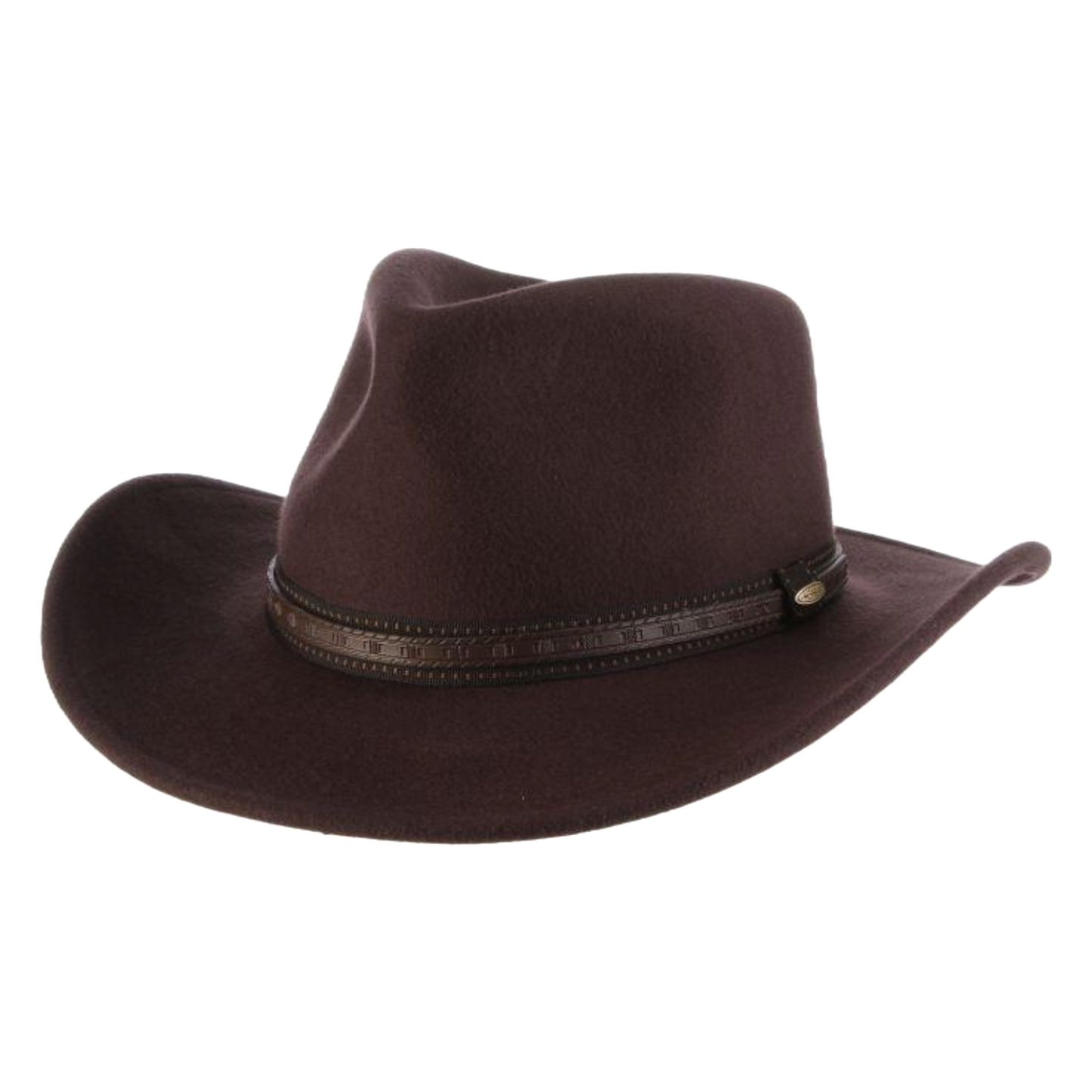 Scala Men's San Antonio Chocolate Wool Felt Hat DF105-CHOC