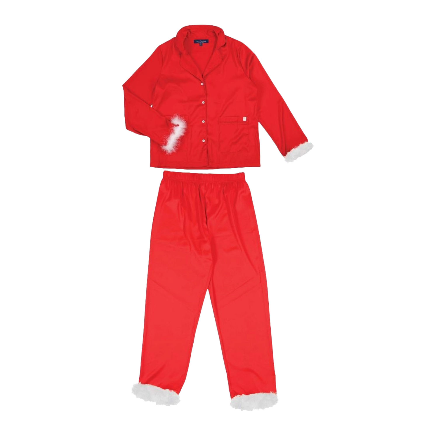 Simply Southern Ladies Solid Red Pajama Set 0224-PJ-SET-FTHR-RED