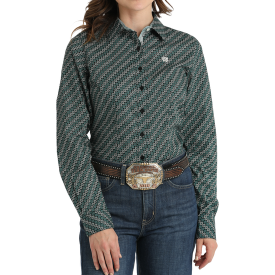 Cinch Ladies Long Sleeve Multi Button Down Shirt MSW9165055