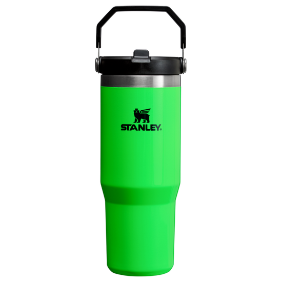 Stanley The Ice Flow Flip Straw Neon Green 30oz Tumbler 10-09993-185