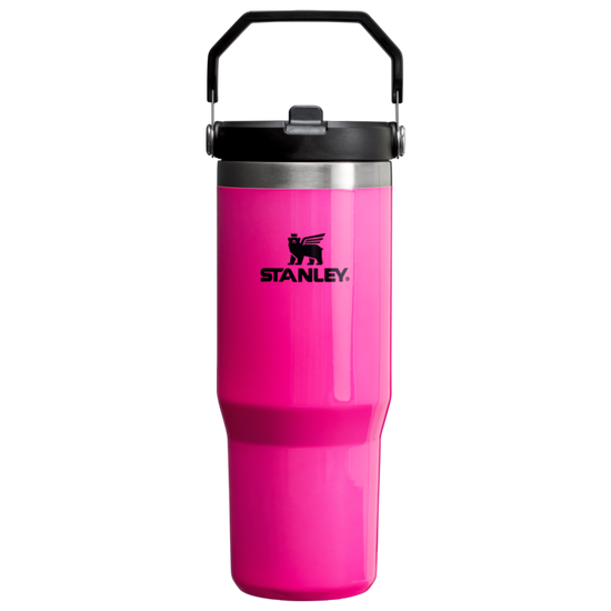 Stanley The Ice Flow Flip Straw Electric Pink 30oz Tumbler 10-09993-184