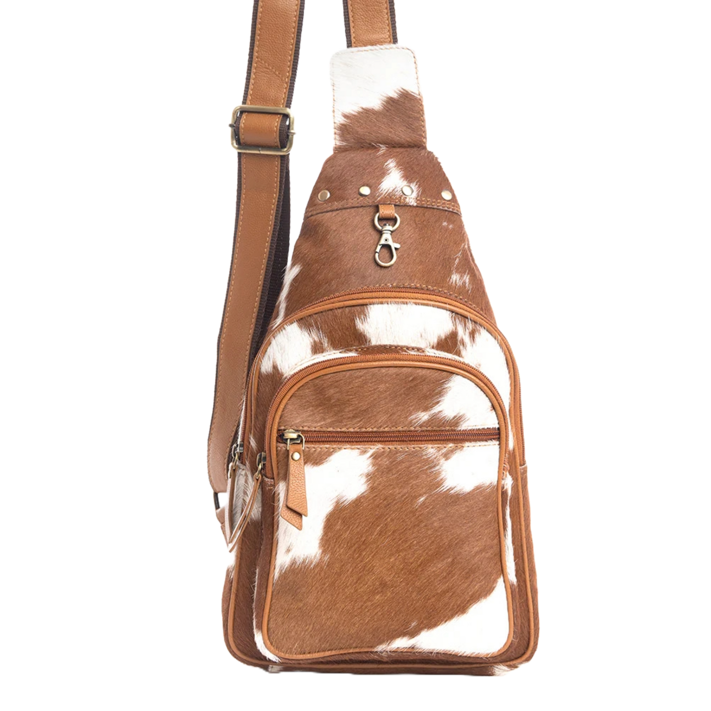 Myra Bag Ladies Simons Trail Brown & White Hairon Sling Bag S-9752