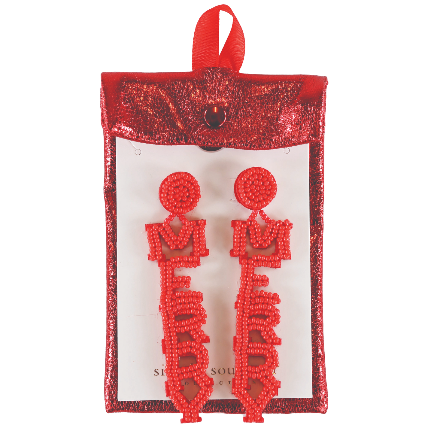 Simply Southern Ladies Merry Earrings 0224-JWL-EAR-ST-HOL-MERRY