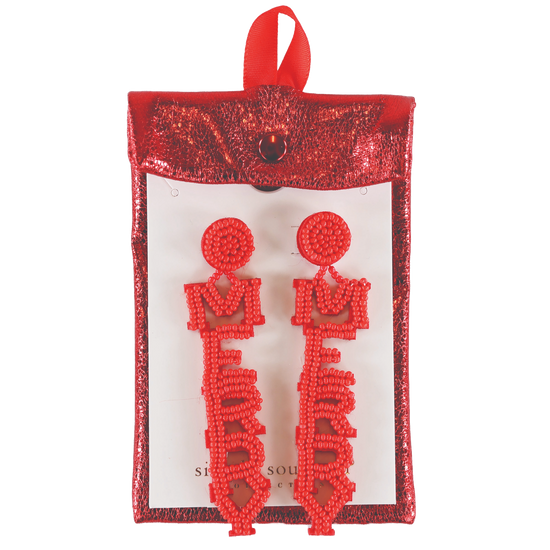 Simply Southern Ladies Merry Earrings 0224-JWL-EAR-ST-HOL-MERRY