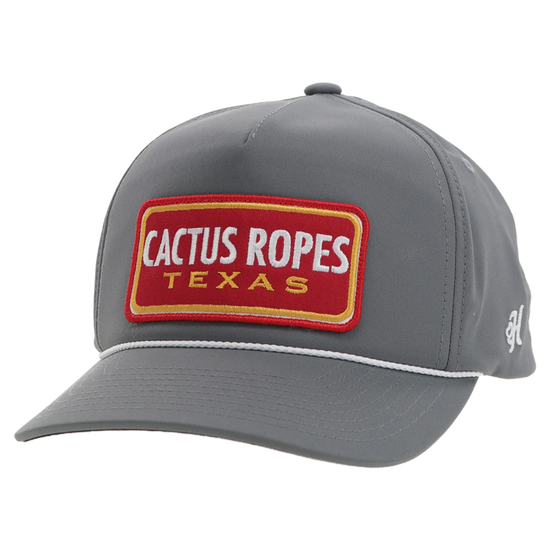 Hooey Men's "CR105" Cactus Ropes Grey Snapback Hat CR105