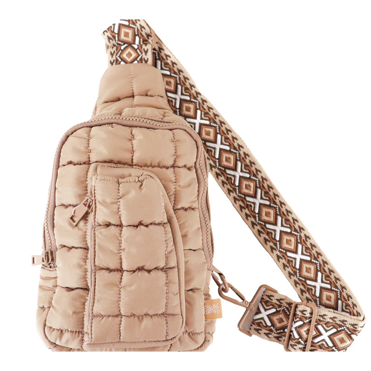 Simply Southern Ladies Puffer Mocha Brown Sling Bag 0224-BAG-PUFF-SLING-MOCHA