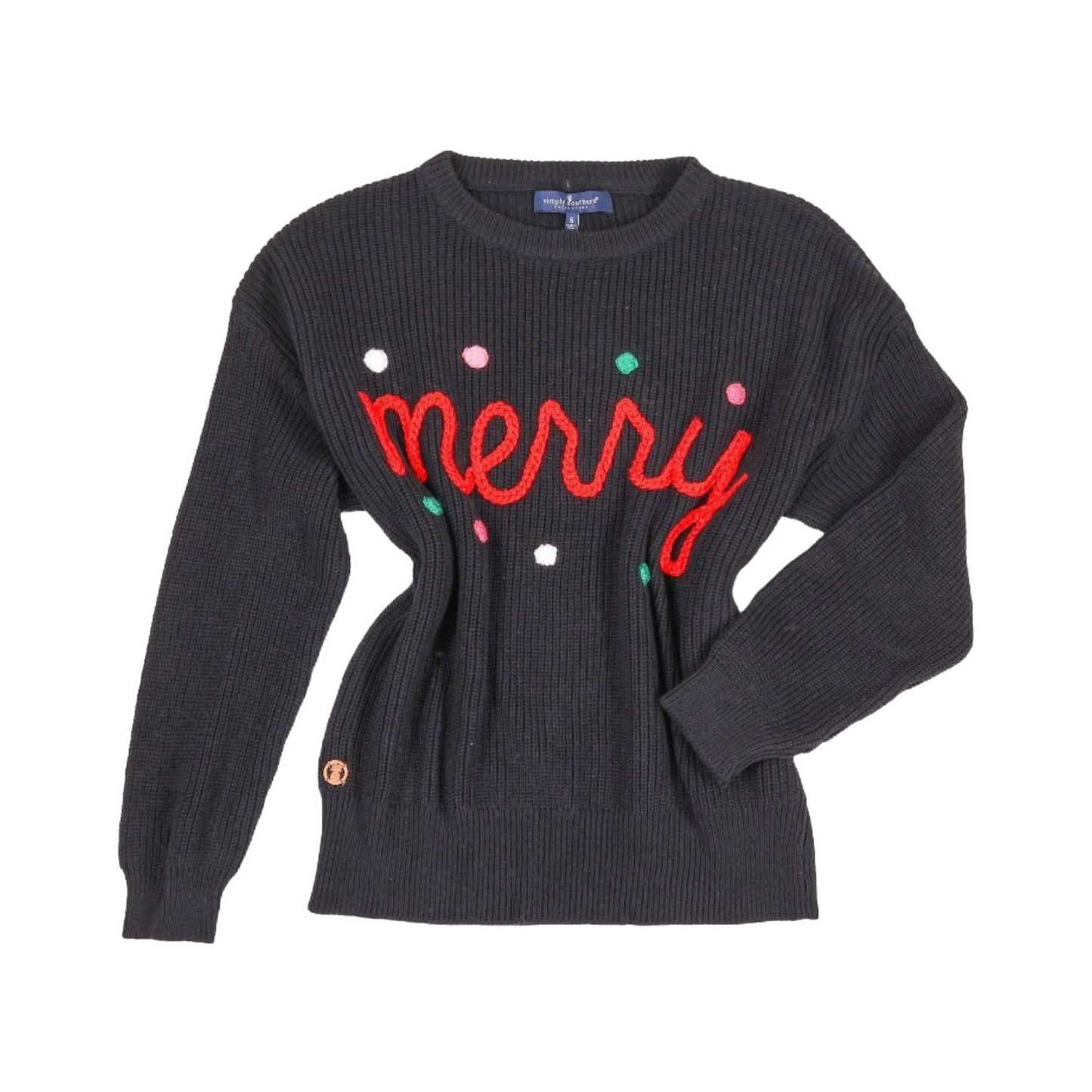 Simply Southern Ladies Merry Black Sweater 0224-SWTR-KNT-MERRYBLACK