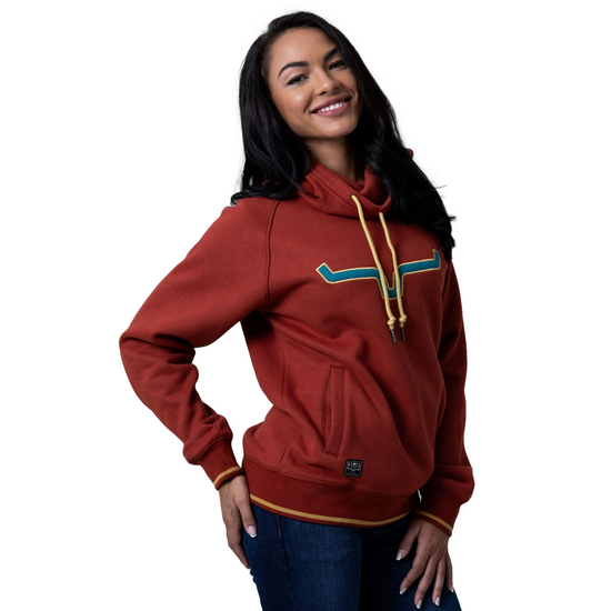 Kimes Ranch Ladies Two Scoops Rust Hoodie WHO0000012-RUST