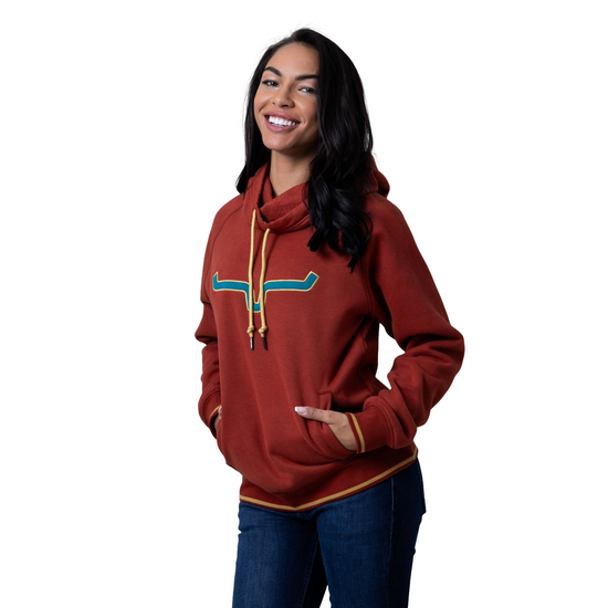 Kimes Ranch Ladies Two Scoops Rust Hoodie WHO0000012-RUST