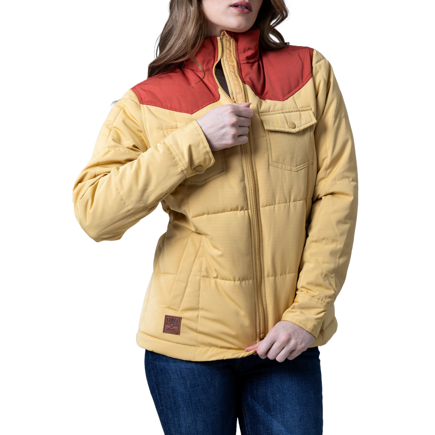 Kimes Ranch Ladies Wyldfire Maize Quilted Jacket WJA0000006-MAIZE