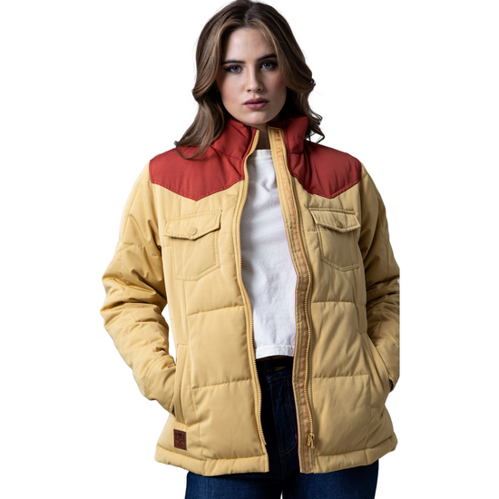 Kimes Ranch Ladies Wyldfire Maize Quilted Jacket WJA0000006-MAIZE