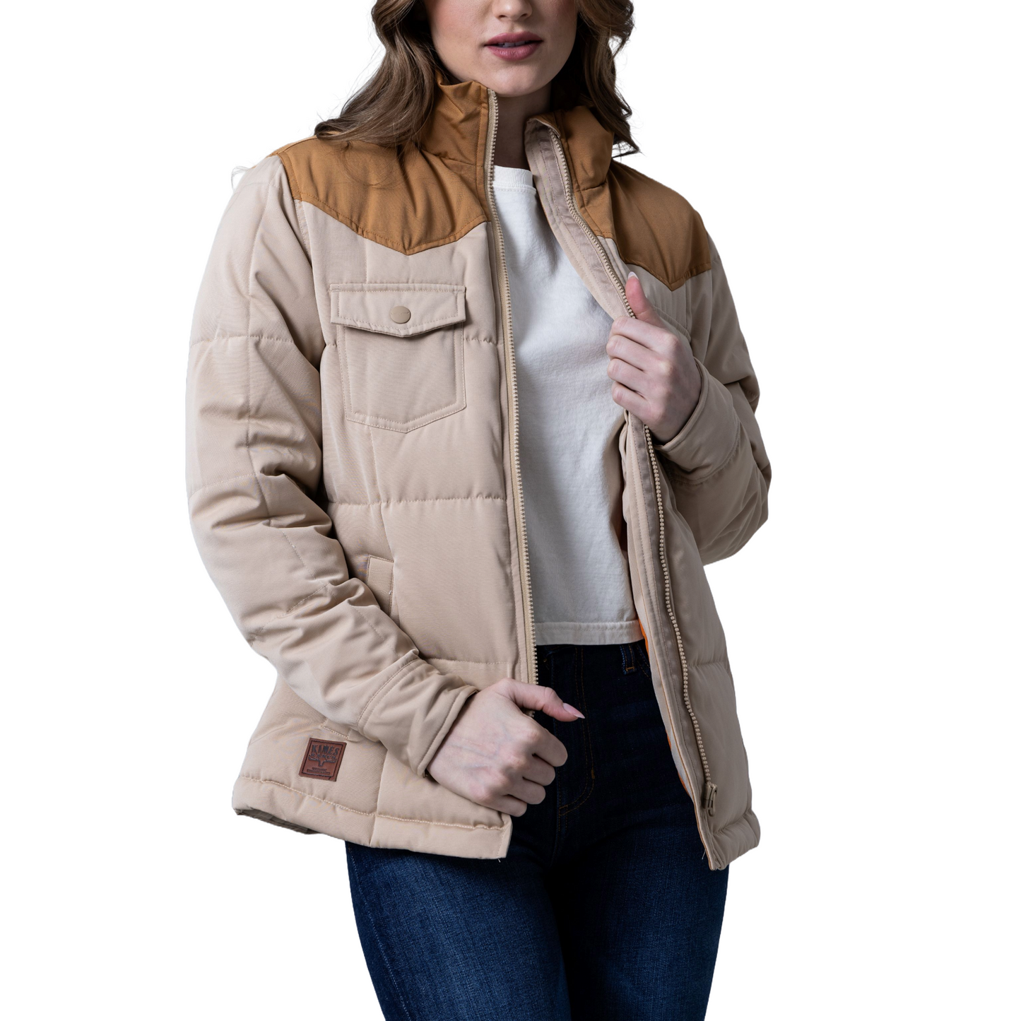 Kimes Ranch Ladies Wyldfire Tan Quilted Jacket WJA0000006-TAN