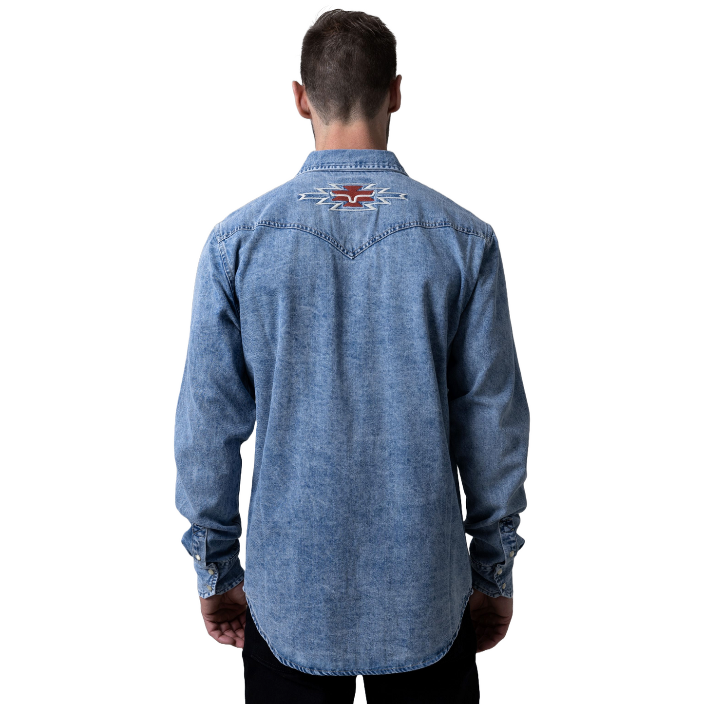 Kimes Ranch Men's Durango Indigo Blue Denim Shirt MDS0000060-BLUE