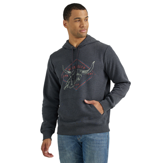 Wrangler Men's Washed Black Western Hoodie 112354247