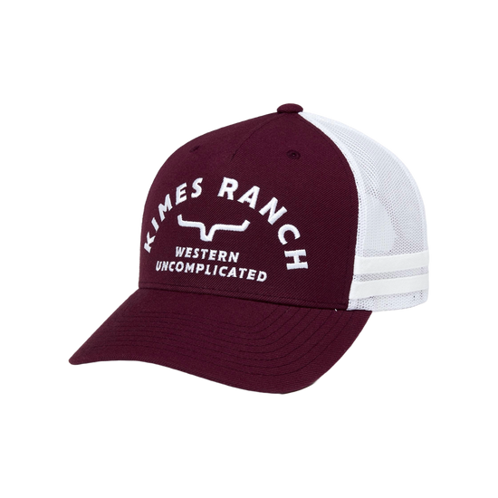 Kimes Ranch Men's Cantor Burgundy Trucker Hat UHA0000138-BUR