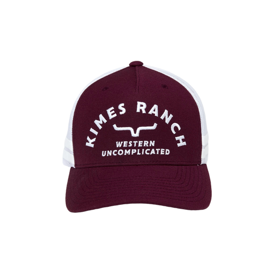 Kimes Ranch Men's Cantor Burgundy Trucker Hat UHA0000138-BUR