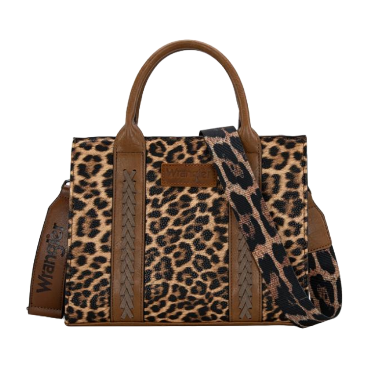 Wrangler Ladies Leopard Print Concealed Carry Tote Crossbody Bag WG70G-8120CLP