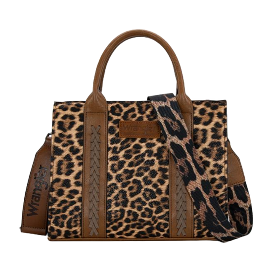 Wrangler Ladies Leopard Print Concealed Carry Tote Crossbody Bag WG70G-8120CLP