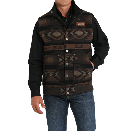 Cinch Mens Reversible Brown Vest MWV1910001