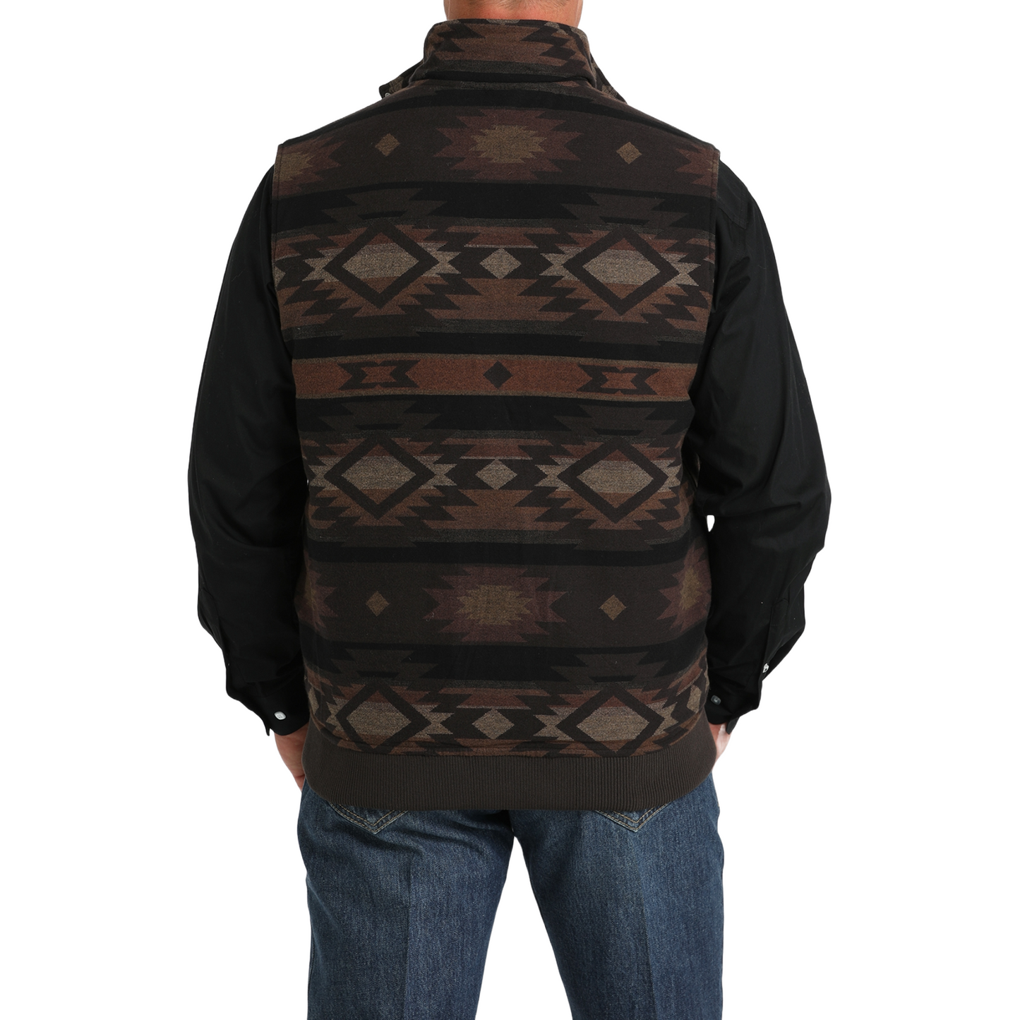 Cinch Mens Reversible Brown Vest MWV1910001