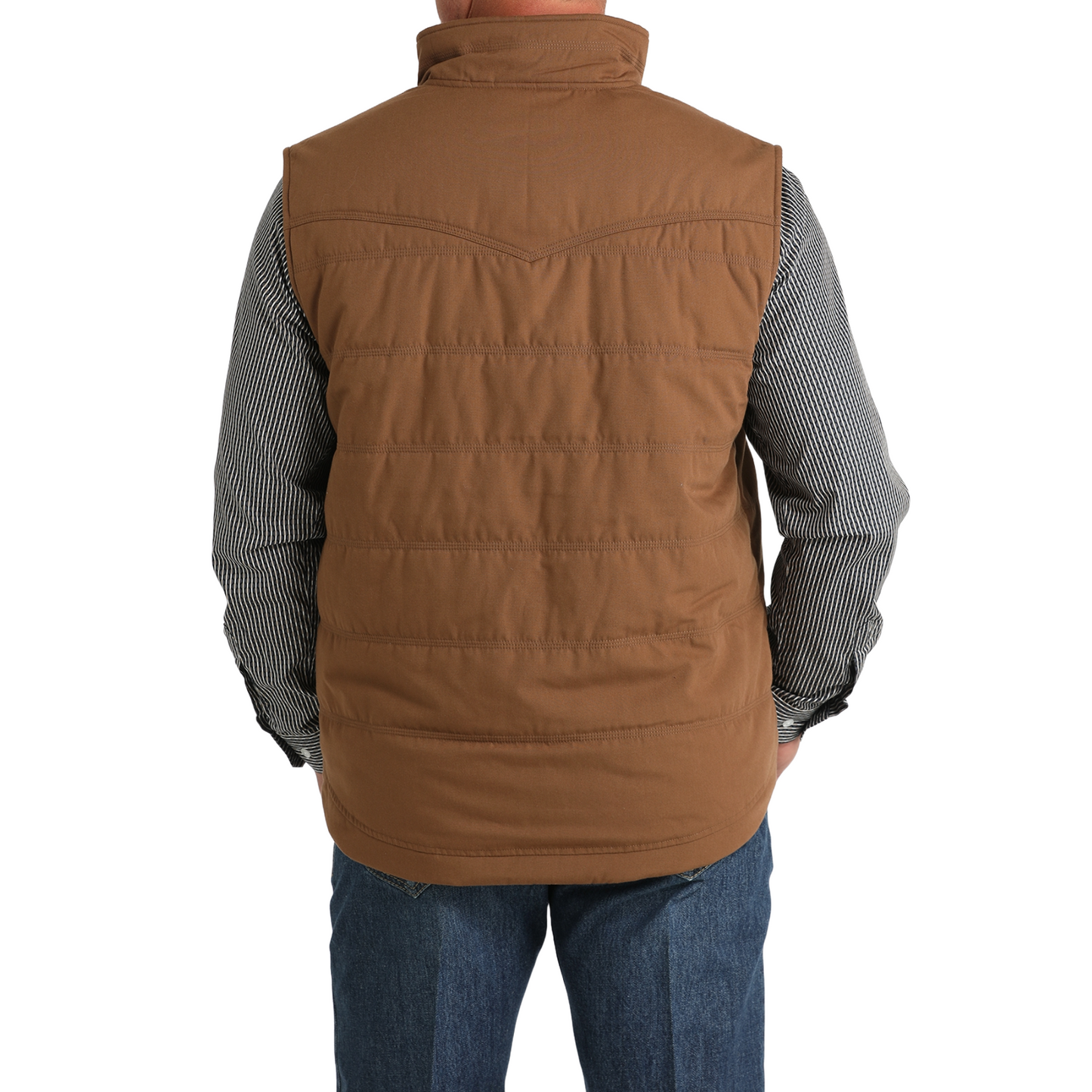 Cinch Mens Quilted Brown Vest MWV1902002