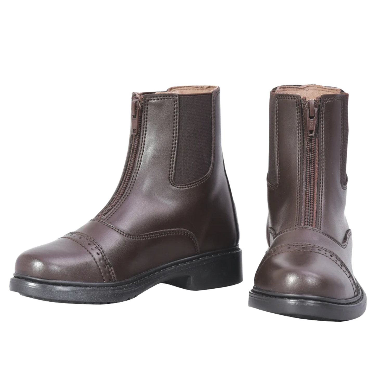 TuffRider Ladies Starter Front Zip Mocha Paddock Boots 3042-118