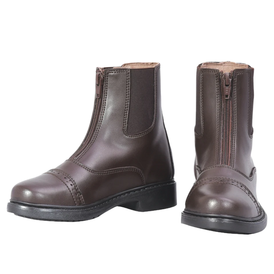 TuffRider Ladies Starter Front Zip Mocha Paddock Boots 3042-118