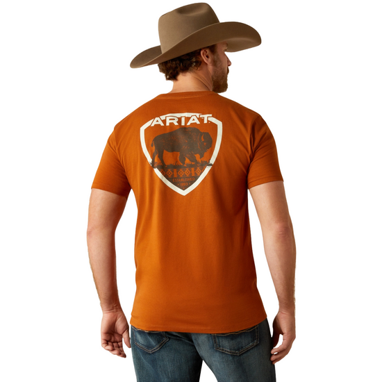 Ariat Men's Buffalo West Burnt Umber T-Shirt 10053992