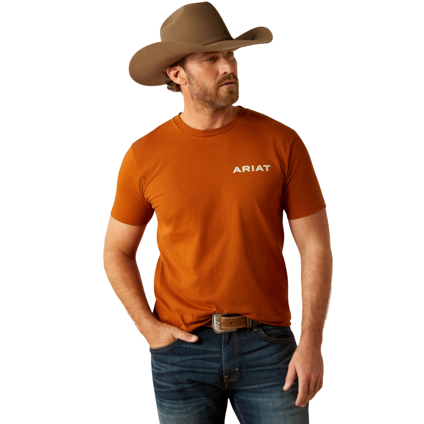 Ariat Men's Buffalo West Burnt Umber T-Shirt 10053992