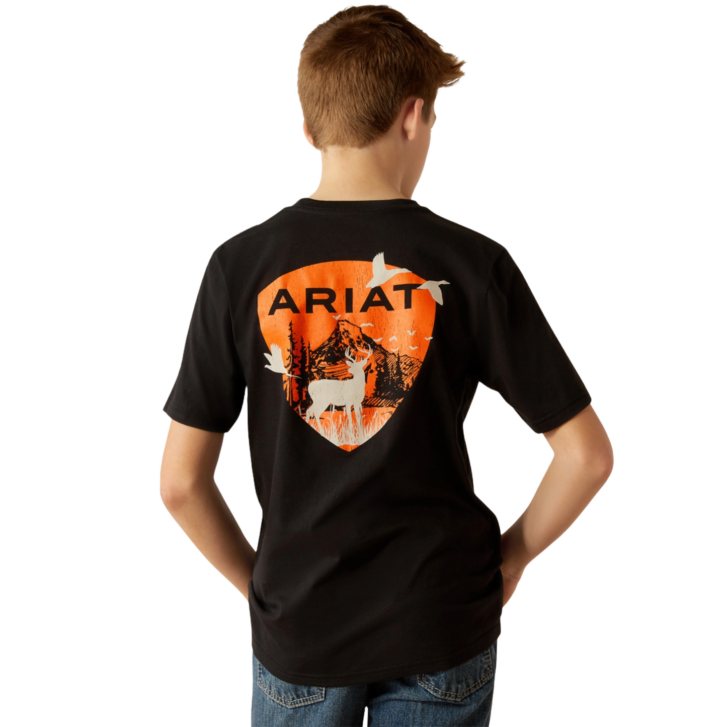 Ariat Boys Black Outdoor Game T-Shirt 10054012