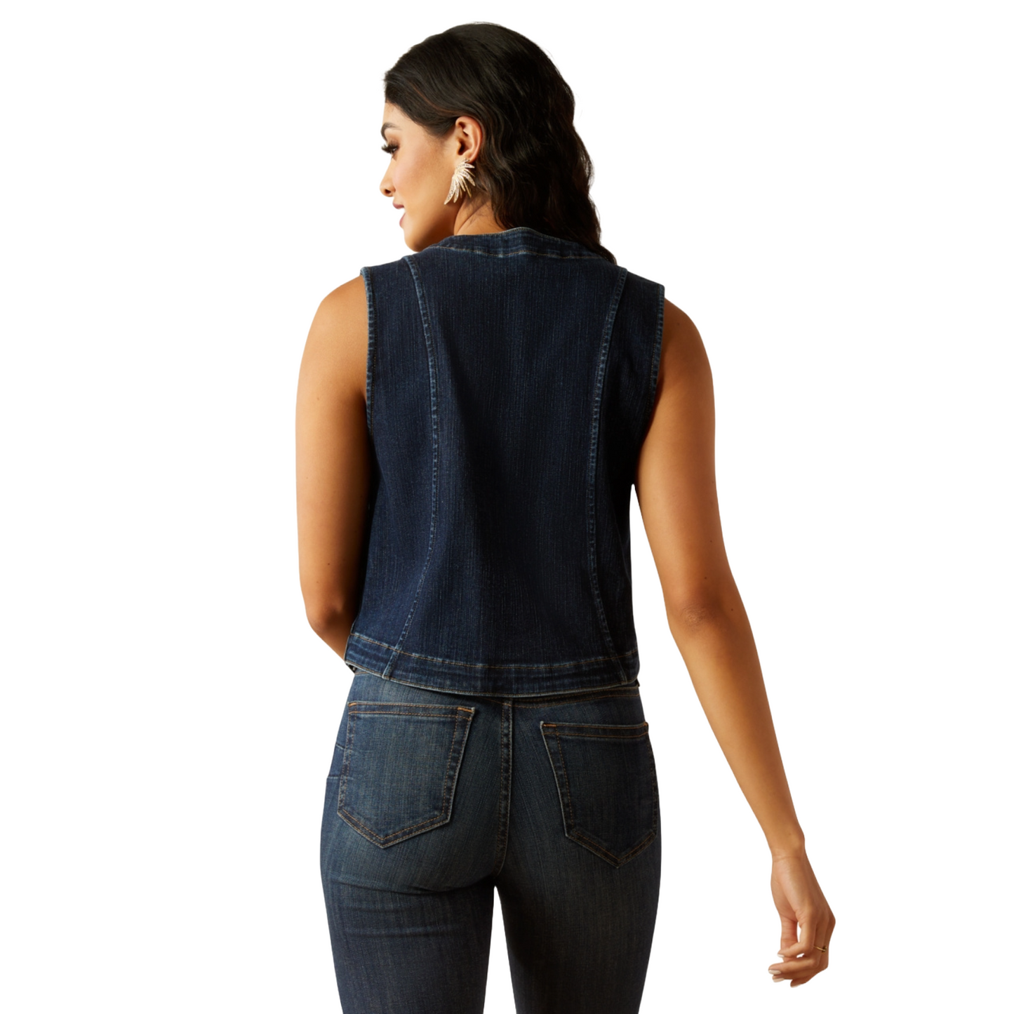 Ariat Ladies Tailored Midnight Blue Denim Vest 10053553