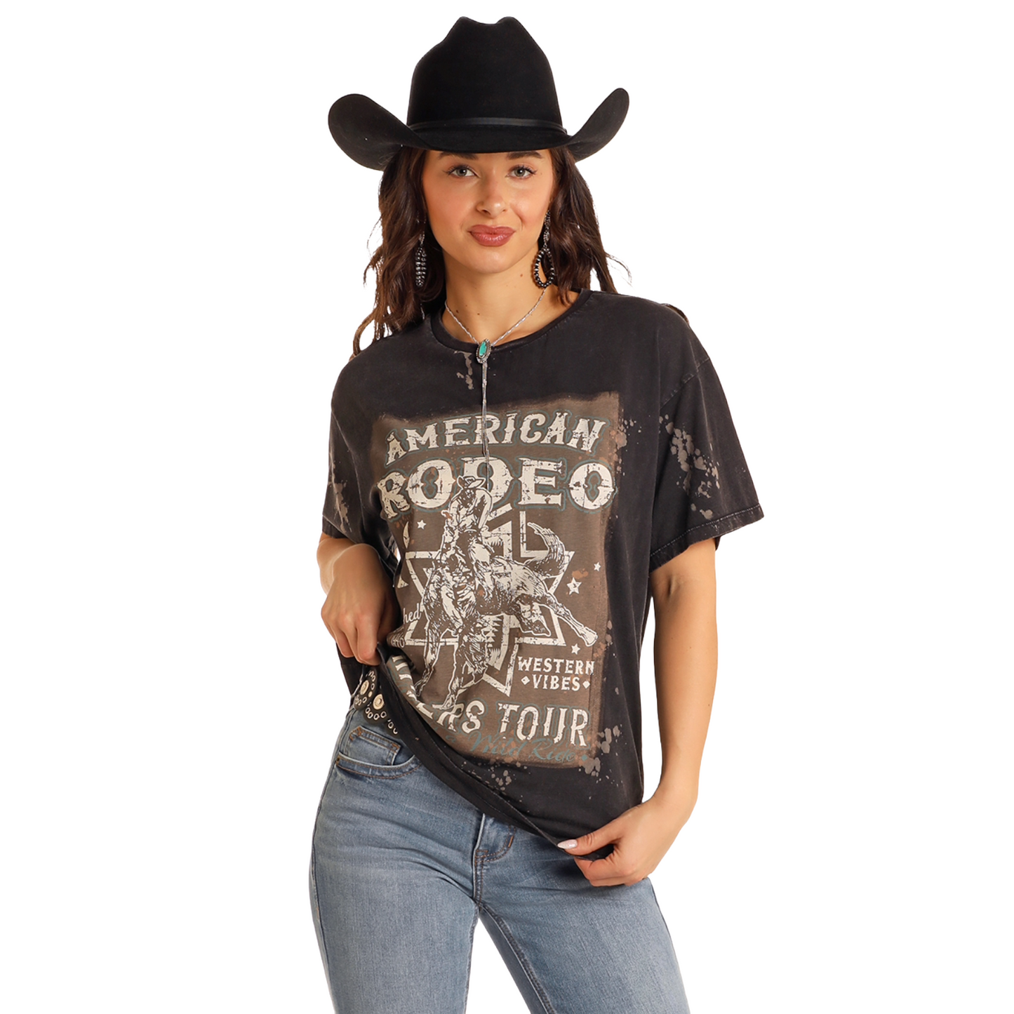 Rock&Roll Ladies Graphic Oversized T-Shirt BW21T05429