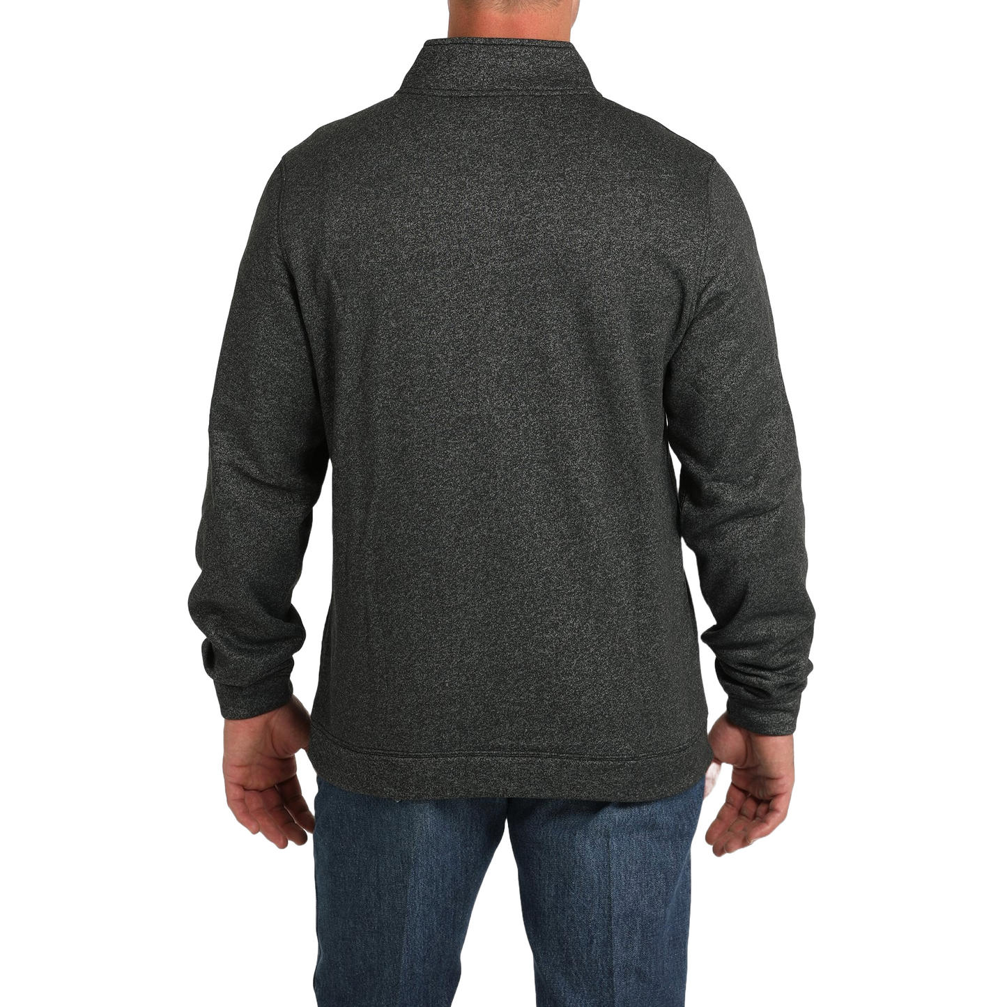 Cinch Men's 1/2 Zip Black Fleece Pullover MWK1913001