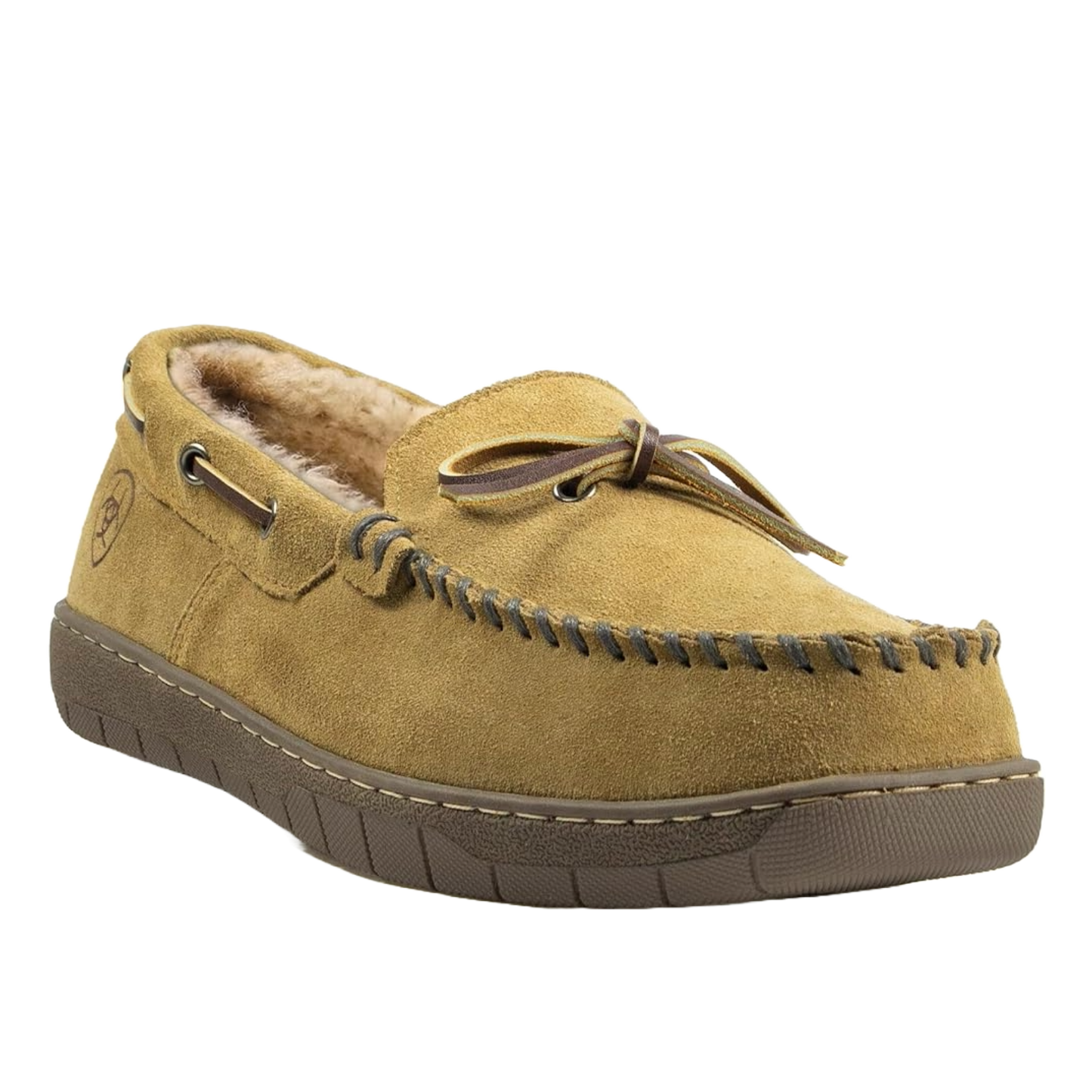 Ariat Men's Harrison Chestnut Brown Western Moccasin Slipper AR4448-200