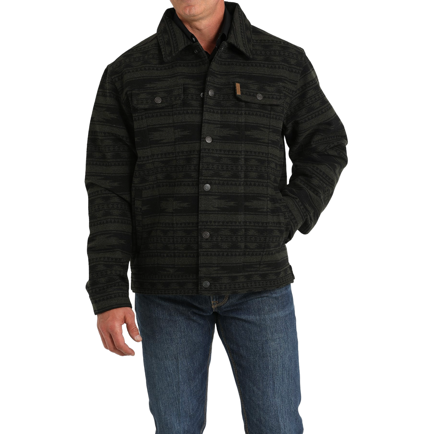 Cinch Men's Forest Black Lined Trucker Jacket MWJ1921002