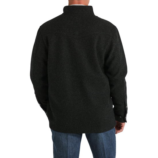 Cinch Men's Brushed Knit Black Shirt Jacket MWJ1907001