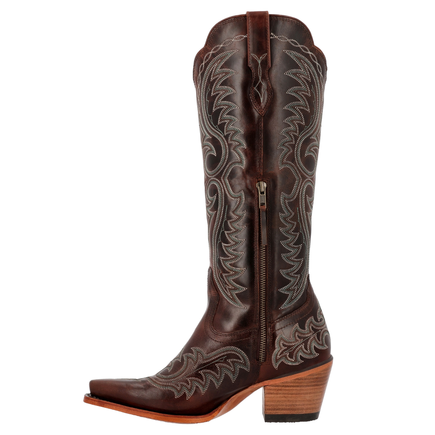 Durango Ladies Women's Crush Embroidered Tall Brown Western Boot DRD0470