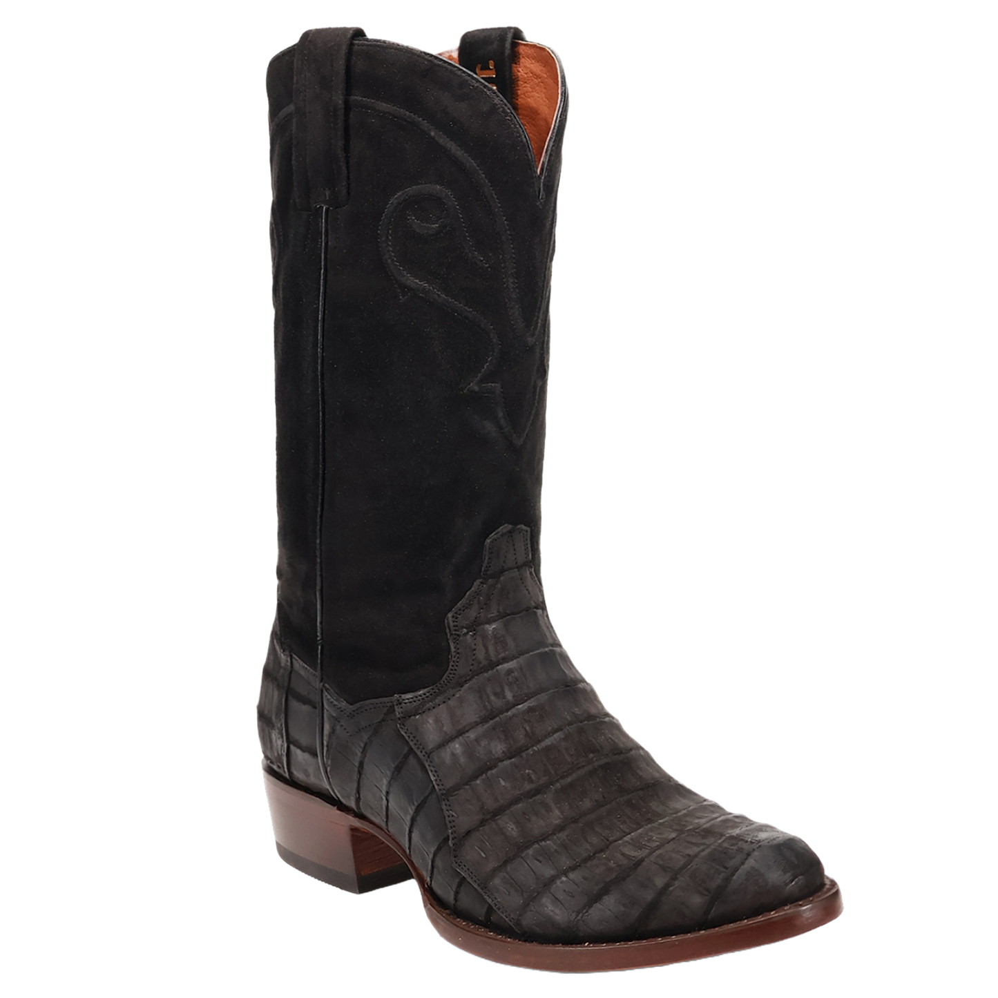 Dan Post Men's Alvis Black Caiman Leather Western Boot DP3100