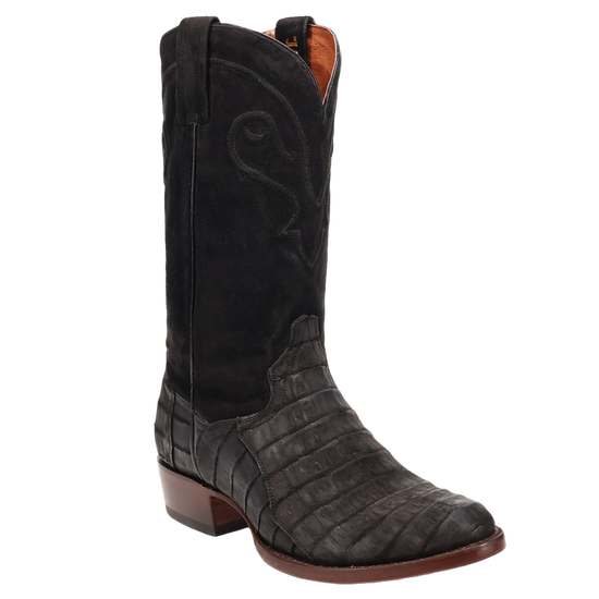 Dan Post Men's Alvis Black Caiman Leather Western Boot DP3100