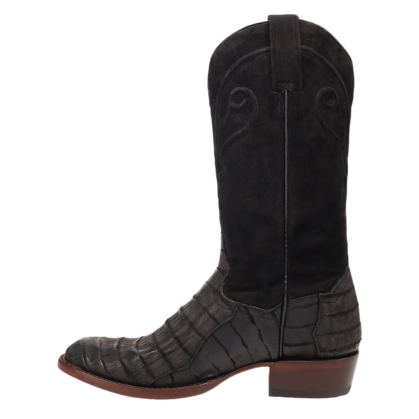 Dan Post Men's Alvis Black Caiman Leather Western Boot DP3100