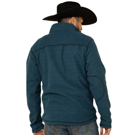 Powder River Outfitters Mens Teal Waffle Melange Jacket DM92C04101-81