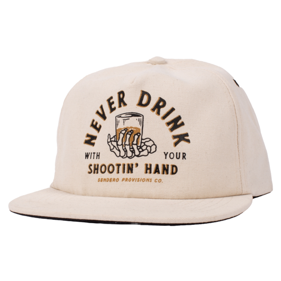 Sendero Provisions Co. Men's Shootin' Hand Graphic White Cap SPCH120P45