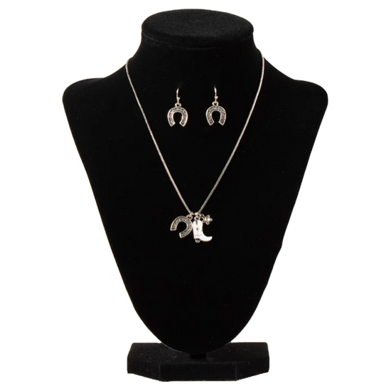 Silver Strike Ladies Necklace Set D450022905