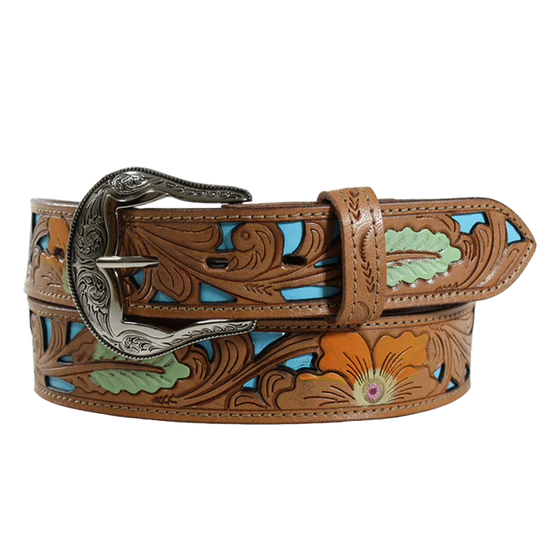 Ariat Ladies Hand Painted Floral Western Belt A1590308