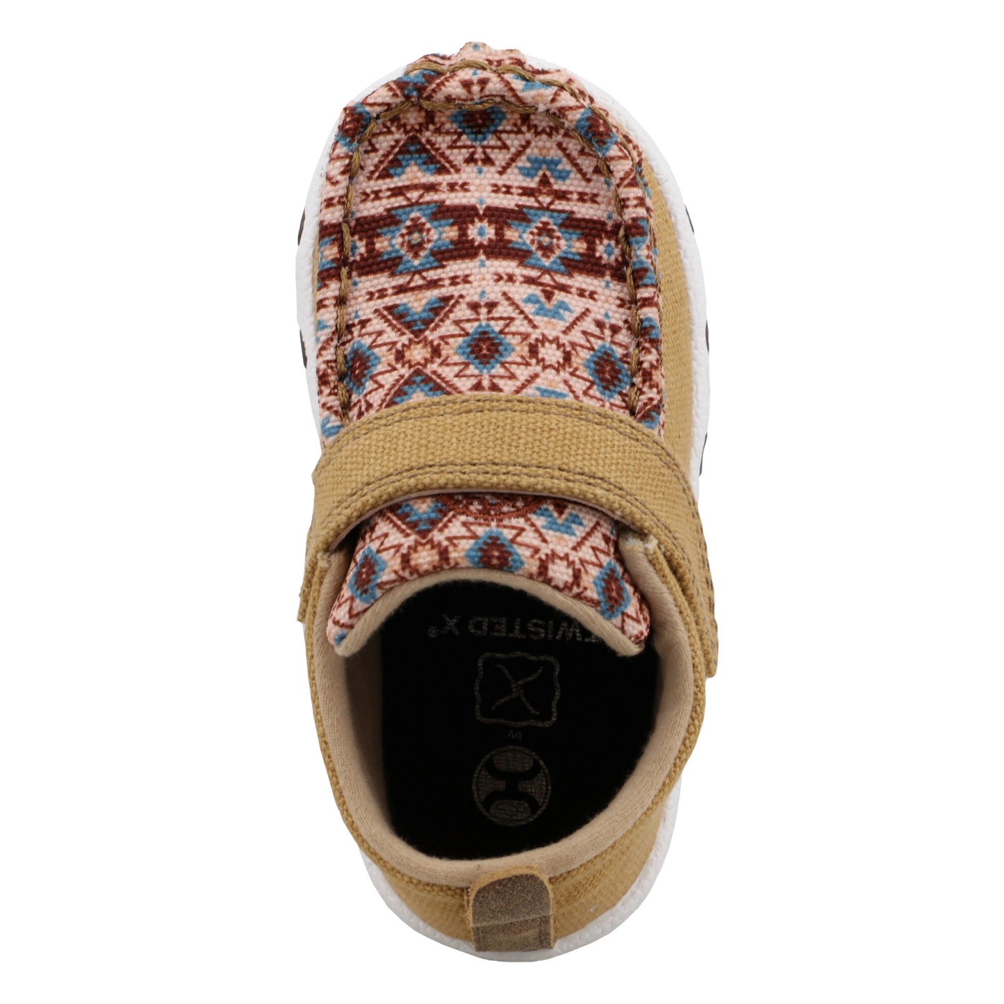 Hooey Children's Aztec Western Brown Slip On Shoe IHYC007